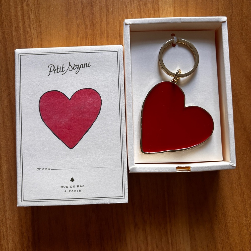 Sézane Red Heart Keychain